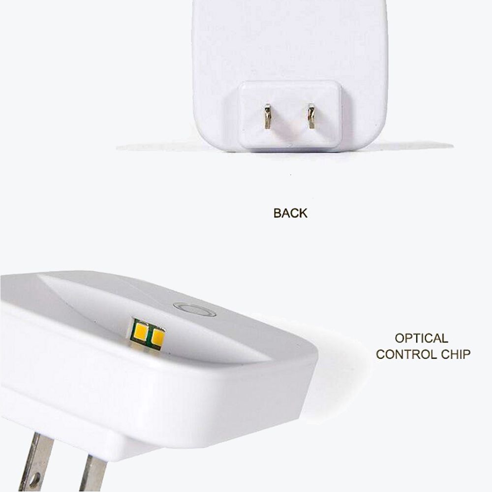 Smart Plug In Children Energy Saving Light Sensor Bedroom LED Bedside Lamp Night Light Wall Lamp