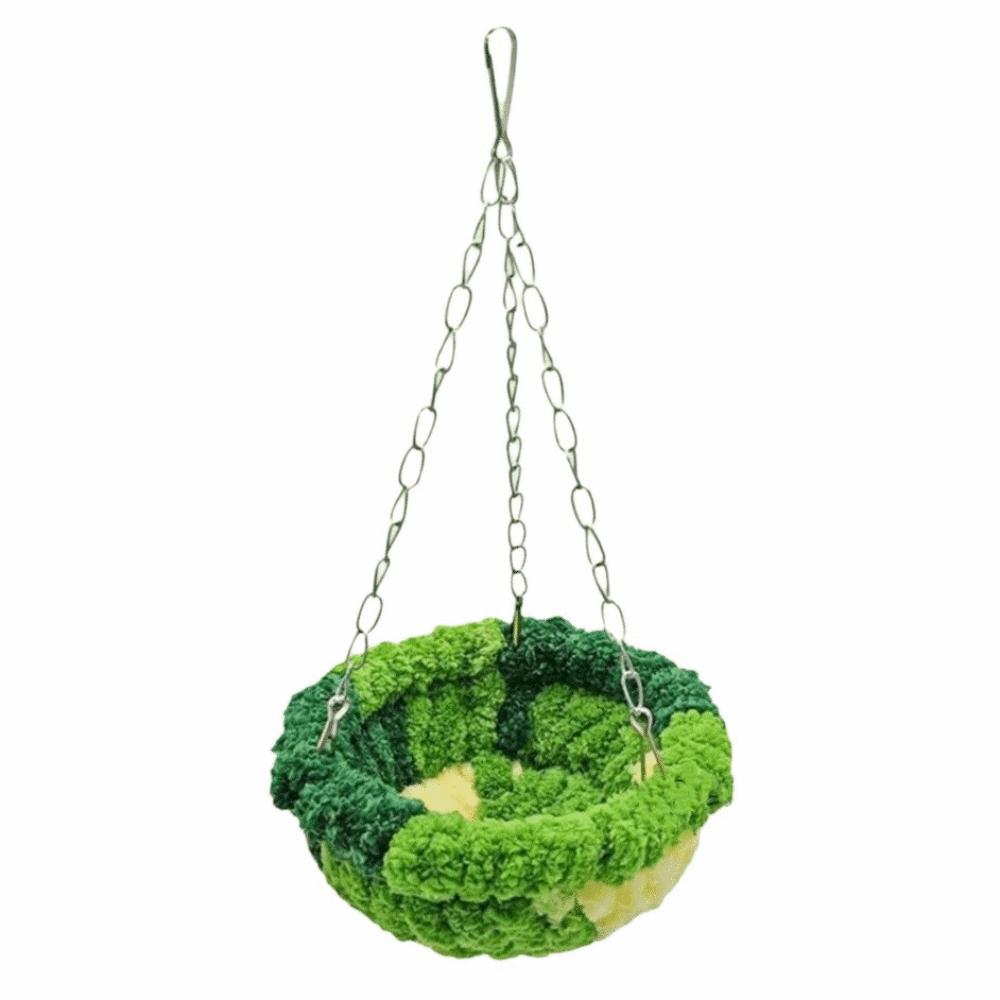 

Warm Parrot Cotton Nest Thicken Bird Cage Swing Bird Bed Hideout Parrot Sleeping Bed Aviary зелёный