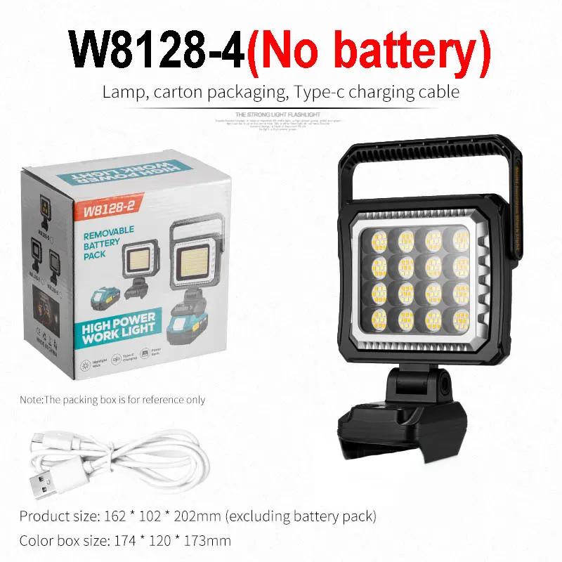 LED Multi-Functional Portable Camping Light Outdoor Emergency Night Market Stall Courtyard Lighting Battery Powered IPX5
