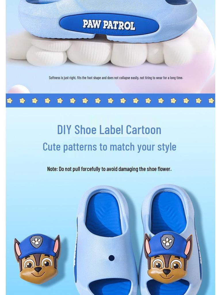 Paw Patrol Girls' Summer Non-slip Cartoon Sandals Slippers