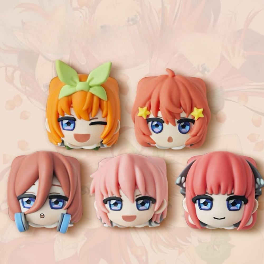 Nakano Nino Artisan Keycap Resin Custom Cute Anime Character Personalized Keyboard Cap for Mechanical Keyboard Accessories Gifts