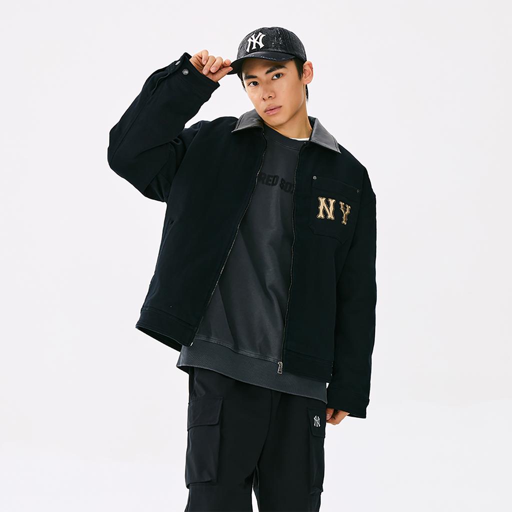 New MLB New York Yankees Basic Collection 25FW Baseball Jacket Unisex 3AJPB0154-50BKS