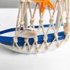 Miniature Fishing Boat Creative Eye-catching Wooden Mediterranean Sailboat Model Table Decoration for Home