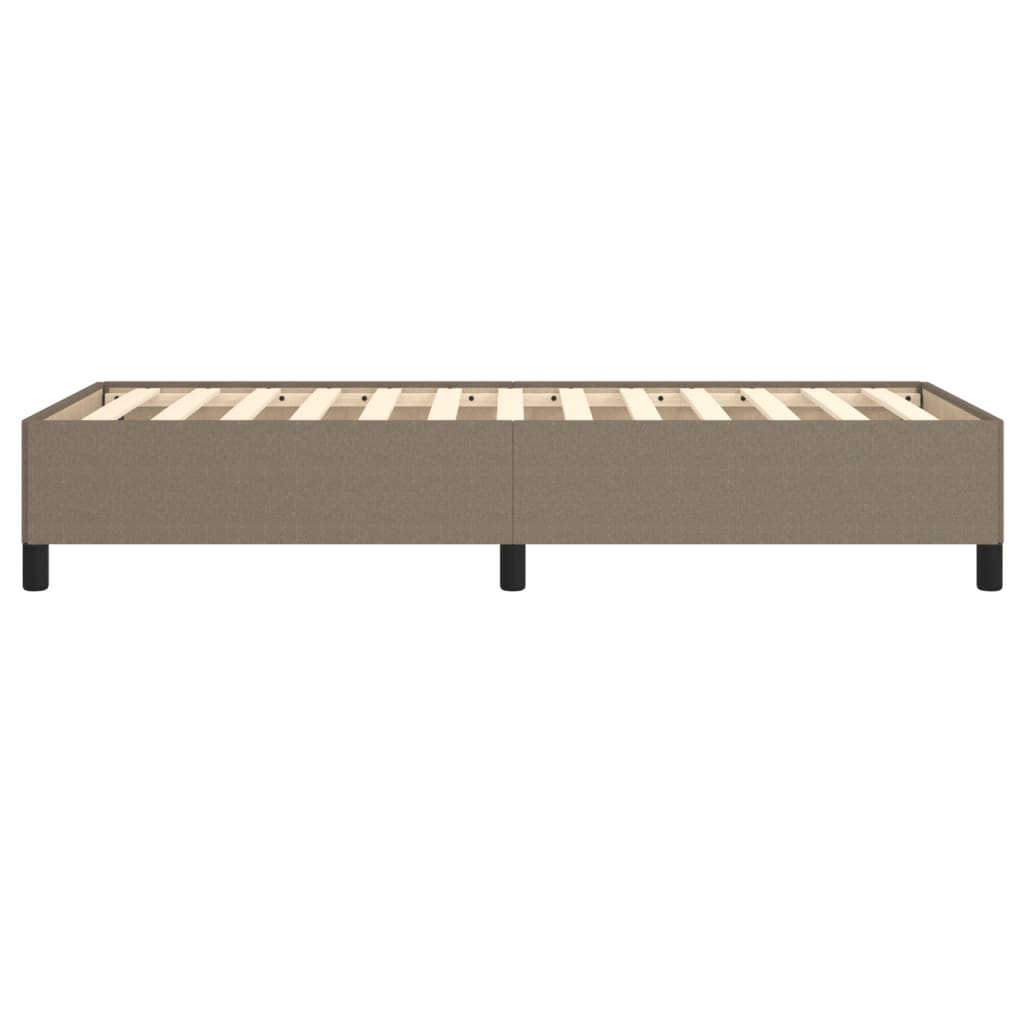 Vidaxl Bed Frame Without Mattress, Taupe, 100X200 Cm, Upholstered