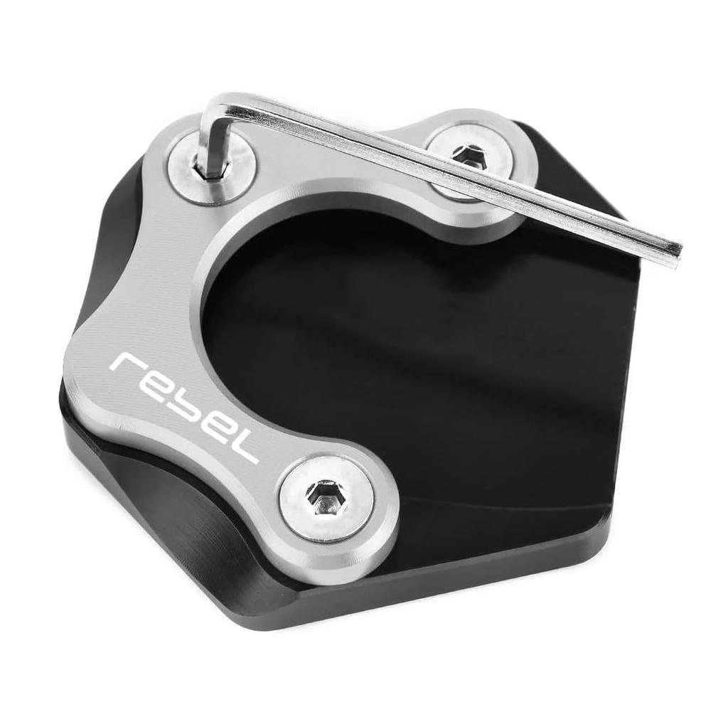 GenPick Rebel 250 Custom Parts Side Stand Compatible with Rebel CNC Aluminum High Improved Parking Motorcycle Stand OEM Compatible Easy Installation