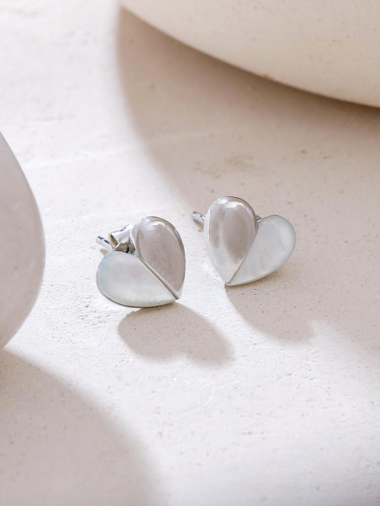 925 Sterling Silver Mother of Pearl Studs Earring for Women