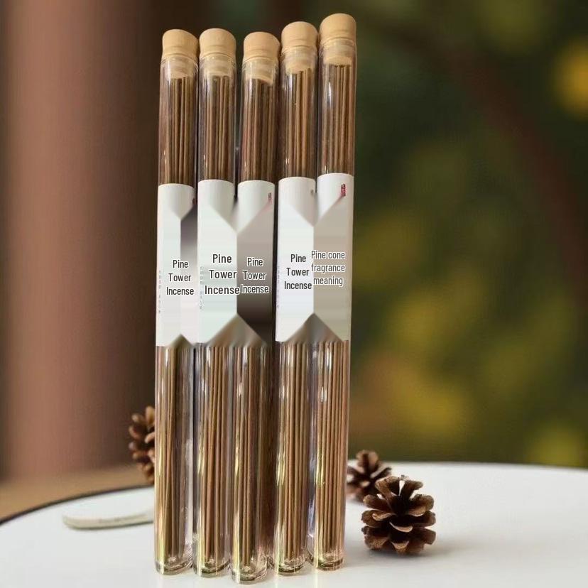 Aromatherapy Pine Cone Incense Sticks - Long-lasting Natural Scent for Indoor Use