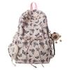 Schoolbag High-value schoolbag Female ins Junior and high school students Korean version Mori versatile backpack Large capacity small fresh backpack