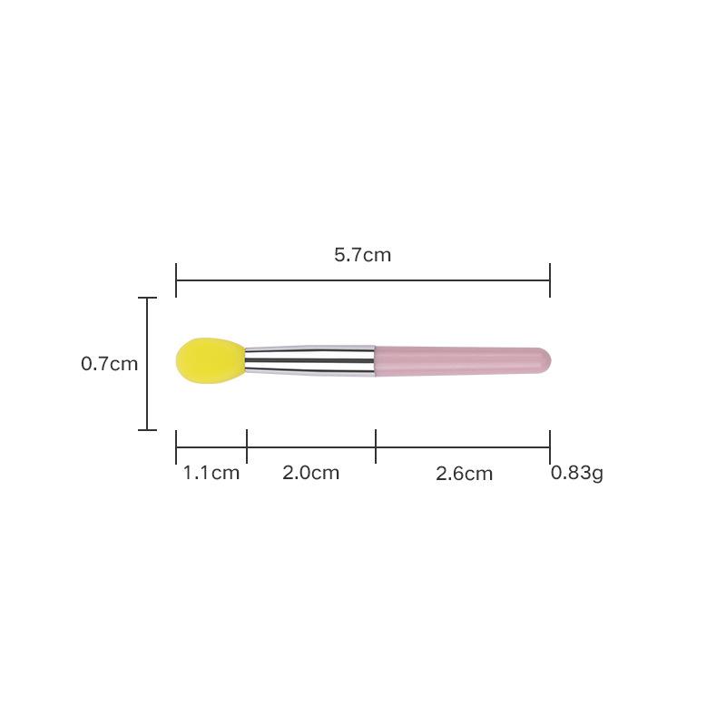 Silikonowy Pędzel do Ust z Osłonką Narzędzie do Makijażu oczu do Rozcierania Błyszczyka