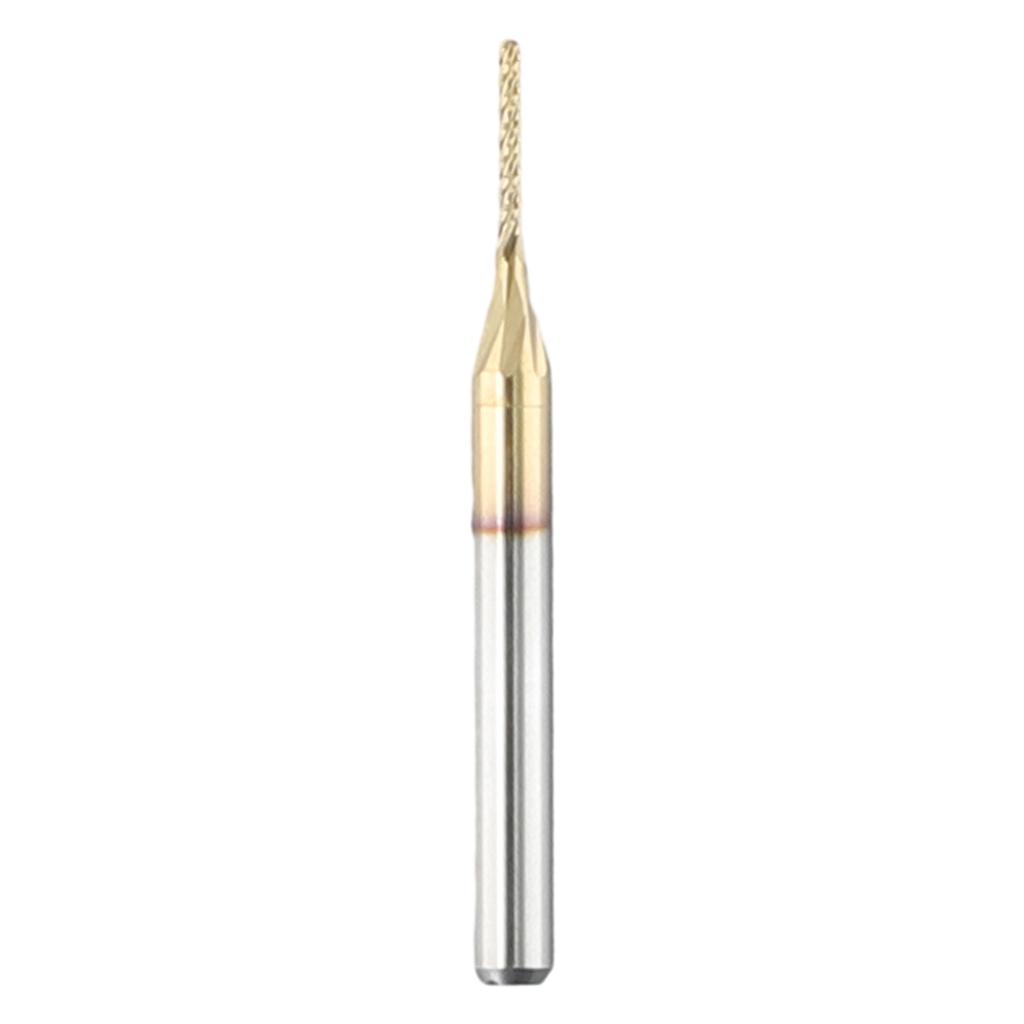 PCB Machine Milling Cutter Drill Bit Engraving Router Bits Titanium Coat 1mm CNC Carbide End Mill For Glass Fiber
