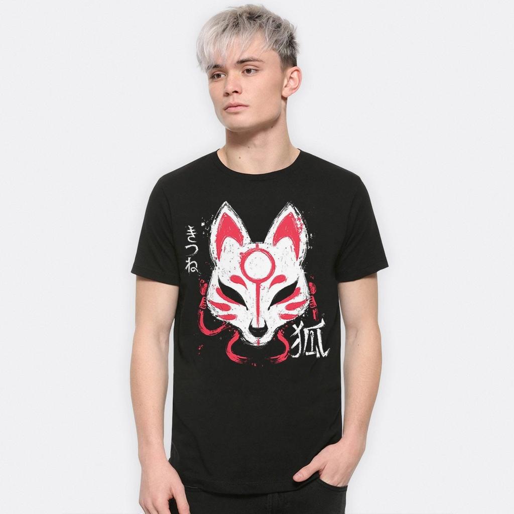 Kitsune Japanese Fox Mask T-Shirt, Men's and Women's Sizes (KTS-88233)