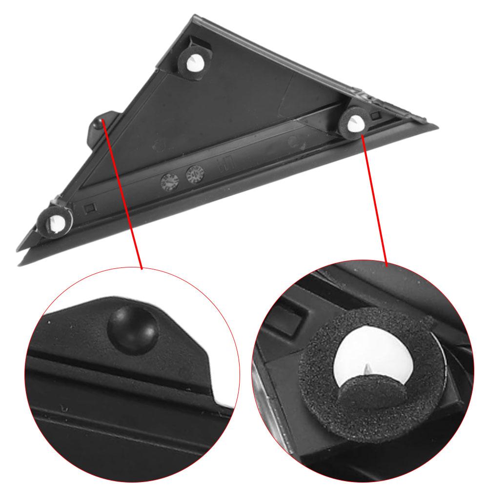 2 Piezas Triángulo Embellecedor Espejo Retrovisor Lateral LH RH Cubierta Bandera Espejo de Puerta Molduras LH RH para Fiat 500 2012-2019 1SJ85KX7AA 1SD00KX7AA