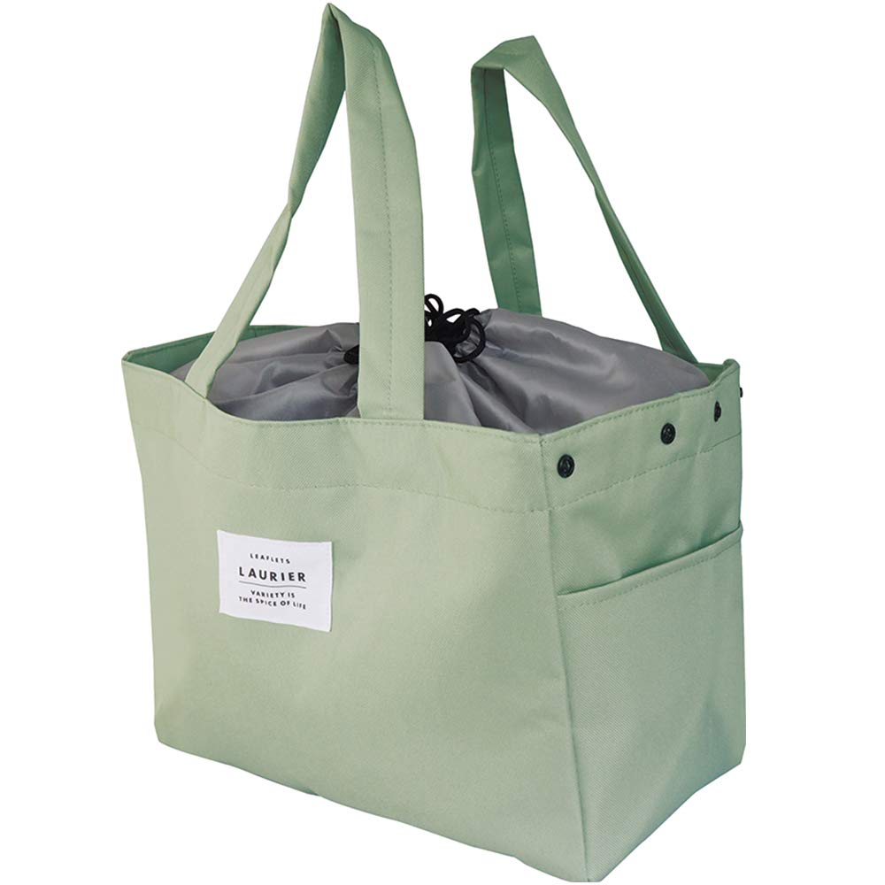LAURIER Insulated Shopping Bag Cooler Shopping Basket Size (Smoke Green) Bag, (CLB-2)
