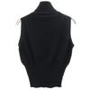 Gucci Made In Italy Cashmere Blend No Sleeve Turtleneck Knit M Black Women Used