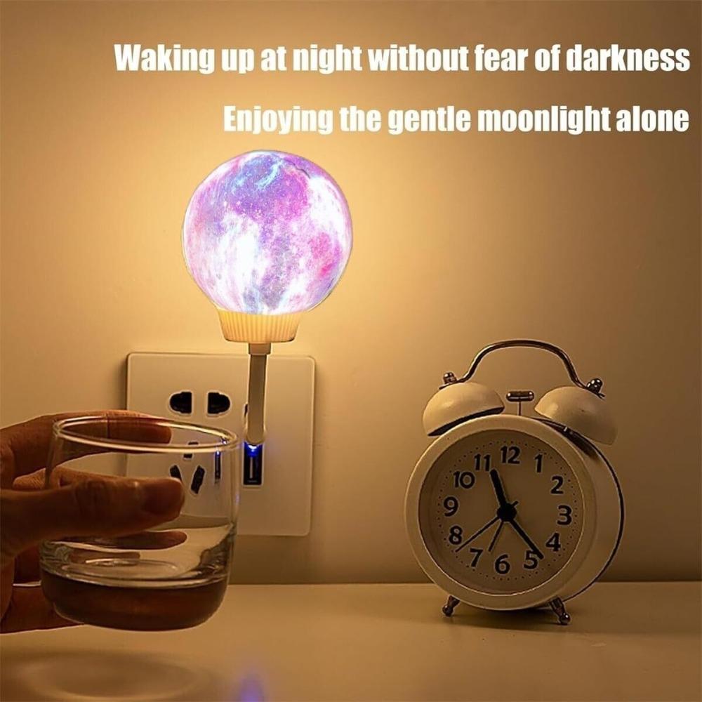 Voice Control Smart Moon Lamp 3 Lighting Modes Night Light New Bedside Lamp