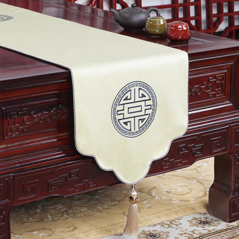 Proud Rose Novo Estilo Chinês Sala de Estar Simples Caminho de Mesa Mesa de Chá Bandeira Cobertura de Armário de TV Toalha de Mesa Decorações de Casamento