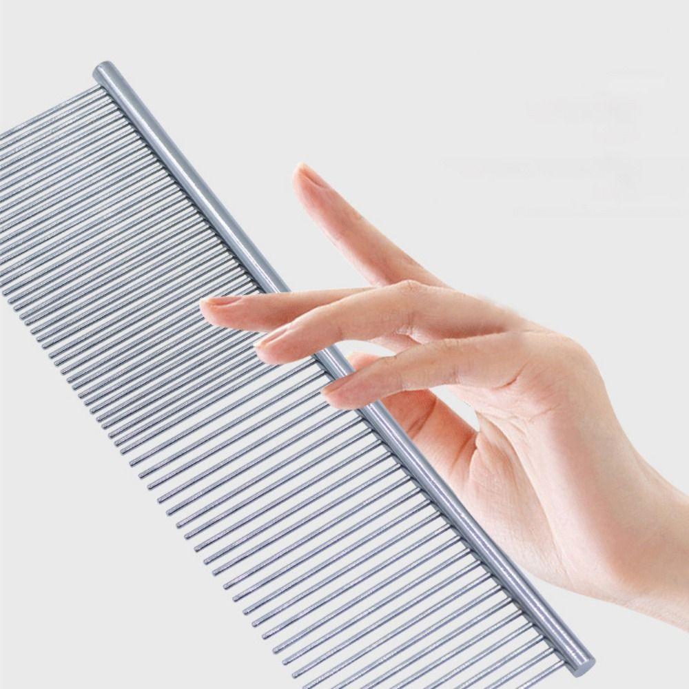 Professional Pet Dematting Comb Non-rust Dogs Cleaning Brush Comb  for Removing Lice and Fleas