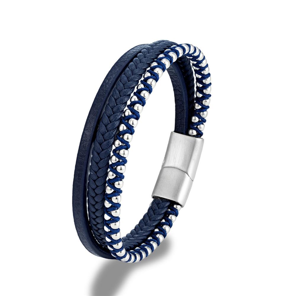 Design Punk Leather Bracelet Men Beaded Multi-Layer Leather Bracelet For Men Year Jewelry Gift