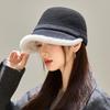 Imitation Wool Plus Velvet Thickened Warm Hat Fashionable and Versatile Fisherman's Hat Temperament Basin Hat