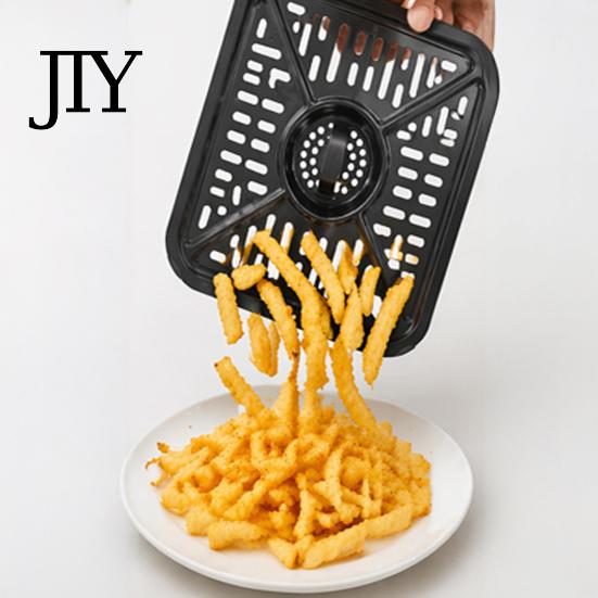 Aluminum Crisper Plate for Dual Zone Air Fryer Grill Pan, Nonstick Durable Grease Tray, with Rubber Pan Ninja Foodi Pad, Heat Circulation Replacement