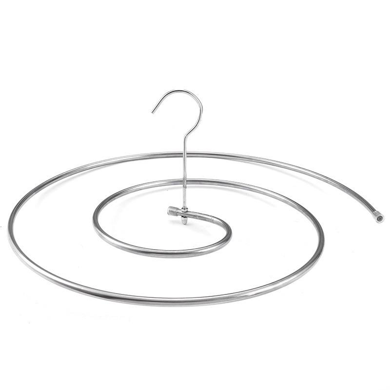 1pcs Round Spiral Quilt Sheets Hanger Stainless Steel Rotating Drying Rack Save Space Blanket Hanger Outdoor Home Balcony Hanger