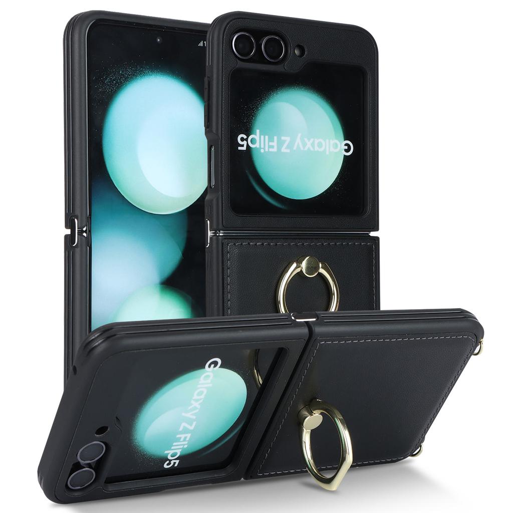 Samsung Galaxy Z Flip1 Skin Phone Case ZFlip1 Ring Holder Protective Case High-end
