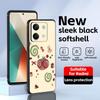 Fruit Art Images  Phone Case For Redmi Note 14 13 12 11 Pro Plus S 5G 14C A3 Soft Black Phone Cover