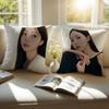 Chae S-Soo-bin Pillow Case Sofa and Living Room Decorative Cushion Covers Dust-proof and Mite-proof Invisible Zipper