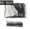 50 Stück 5/6/7 cm U-förmige Haarnadeln, gewellte Haarspangen, einfache Metall-Bobby-Pins, Haarspangen, Brautfrisur-Werkzeuge, Haarnadeln