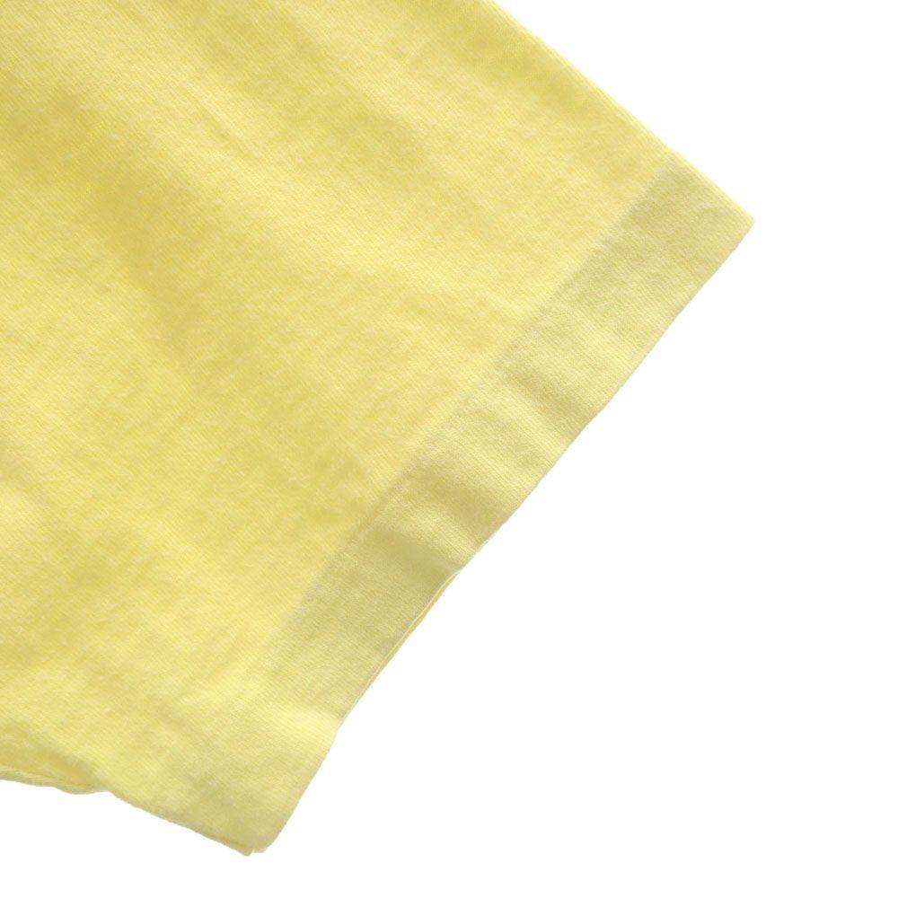 Hanes 70s Made in USA Vintage Print Short sleeve T-shirt M 38-40 yellow Men's Used