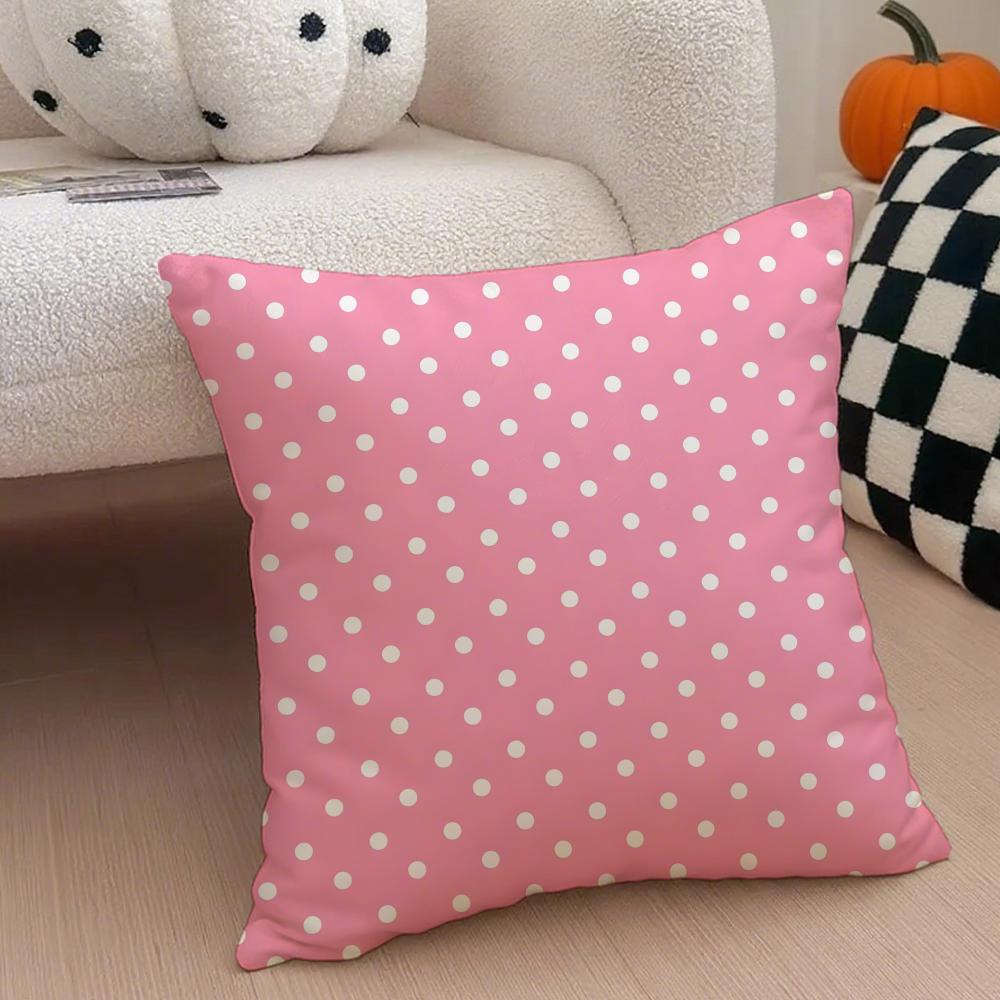 Casual Solid Colored Small Wavepattern Design Cushion Cover Throw Pillow Cover Hidden Button Durable Polyester Chair Cushion