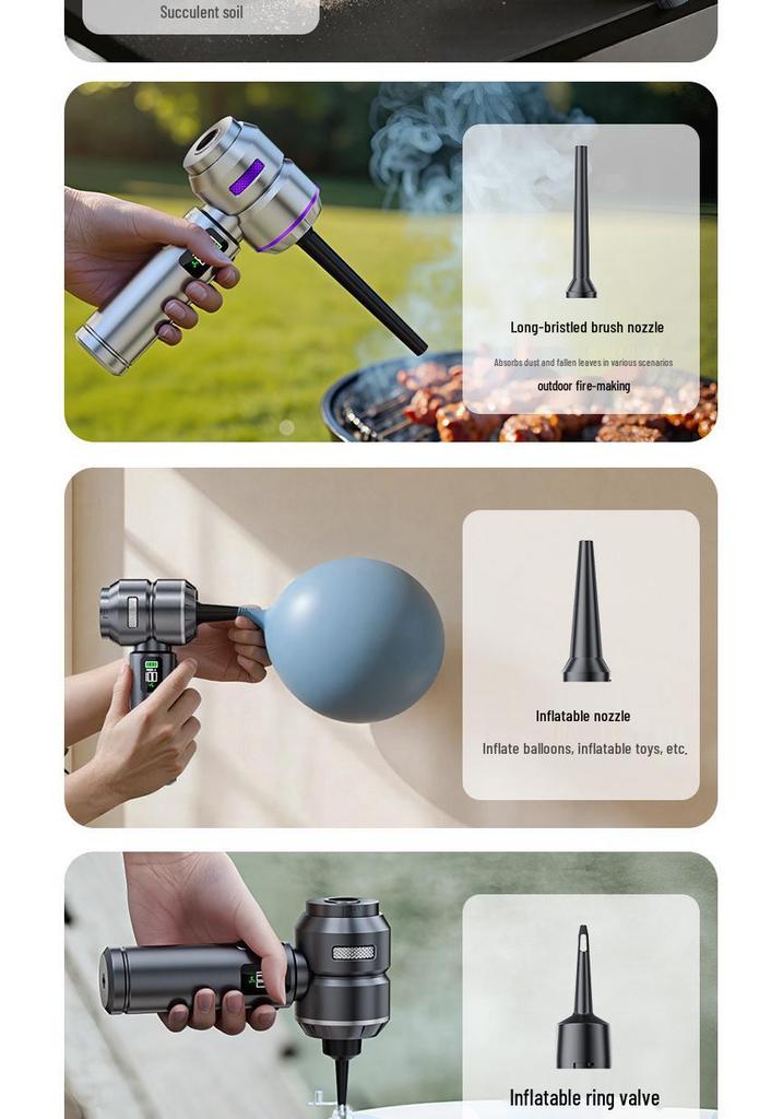 Wireless Handheld Vacuum Cleaner with High Suction, Power Display & Portable Brushless Motor