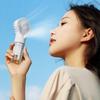 Handheld Fan Pocket Fan USB Rechargeable Portable Misting Fan with 4 Adjustable Speed, Battery Operated Personal Fan Spray Water Mist Fan for Outdoor