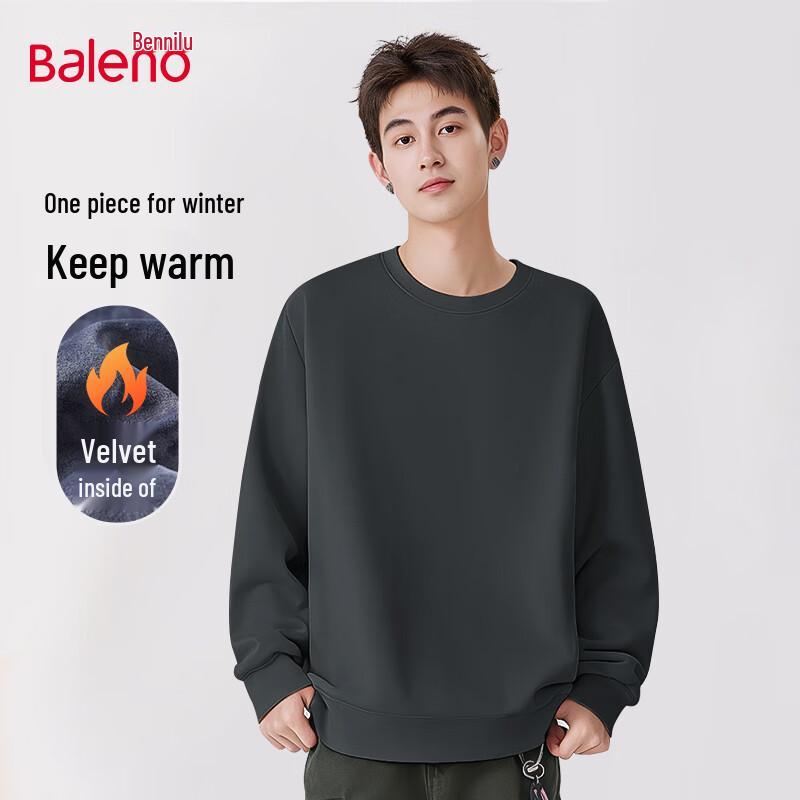 

Baleno Men s Winter Fleece Crew Neck Sweatshirt L