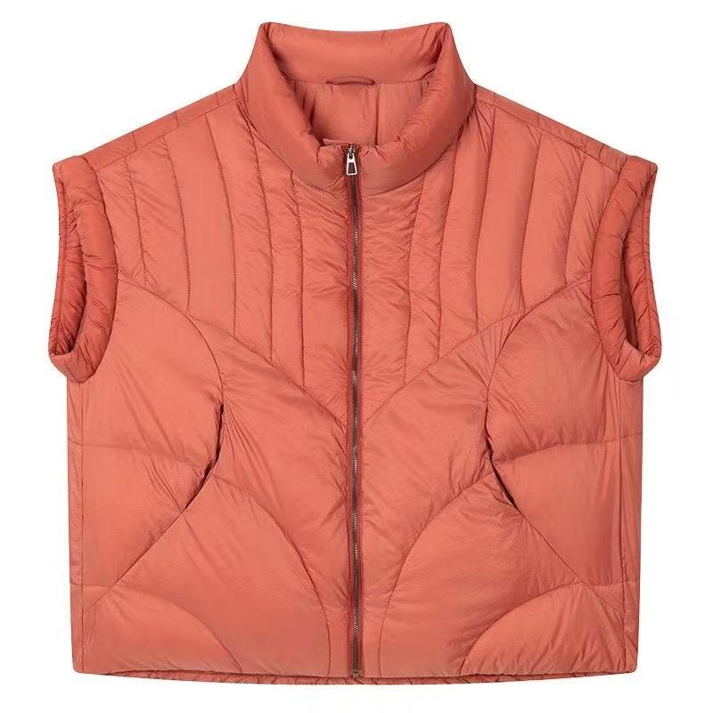 Down Cotton Vest Women's Autumn Winter Loose  All-match Warm Sleeveless Waistcoat Jacket Female Tops