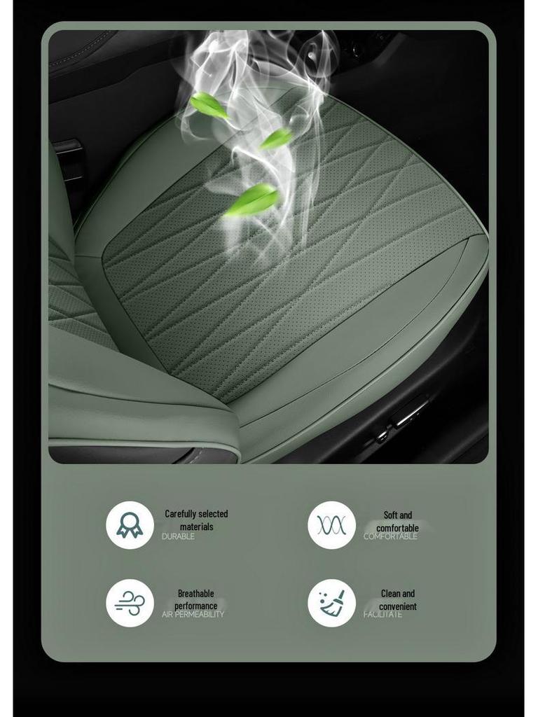 All-Season Perforated Leather Sports Car Seat Cushion for Qiyuan A05