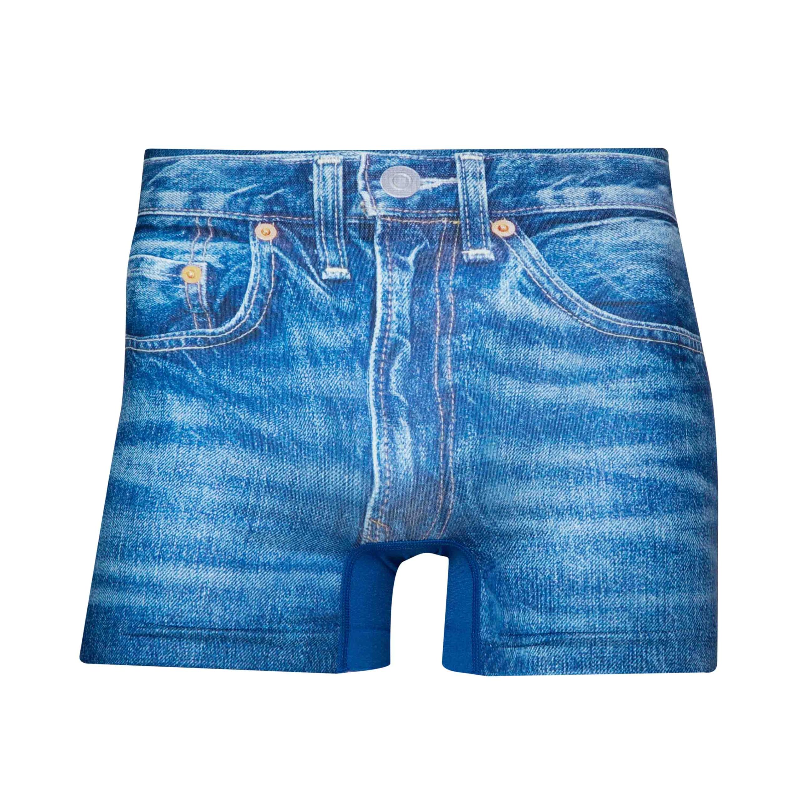 

[Hip Shop] Distressed Indigo Denim Underwear