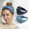 Denim Bow Hairband Anti-Slip Hair Hoop Light Luxury Knotted Headband  Women's Hair Accessories