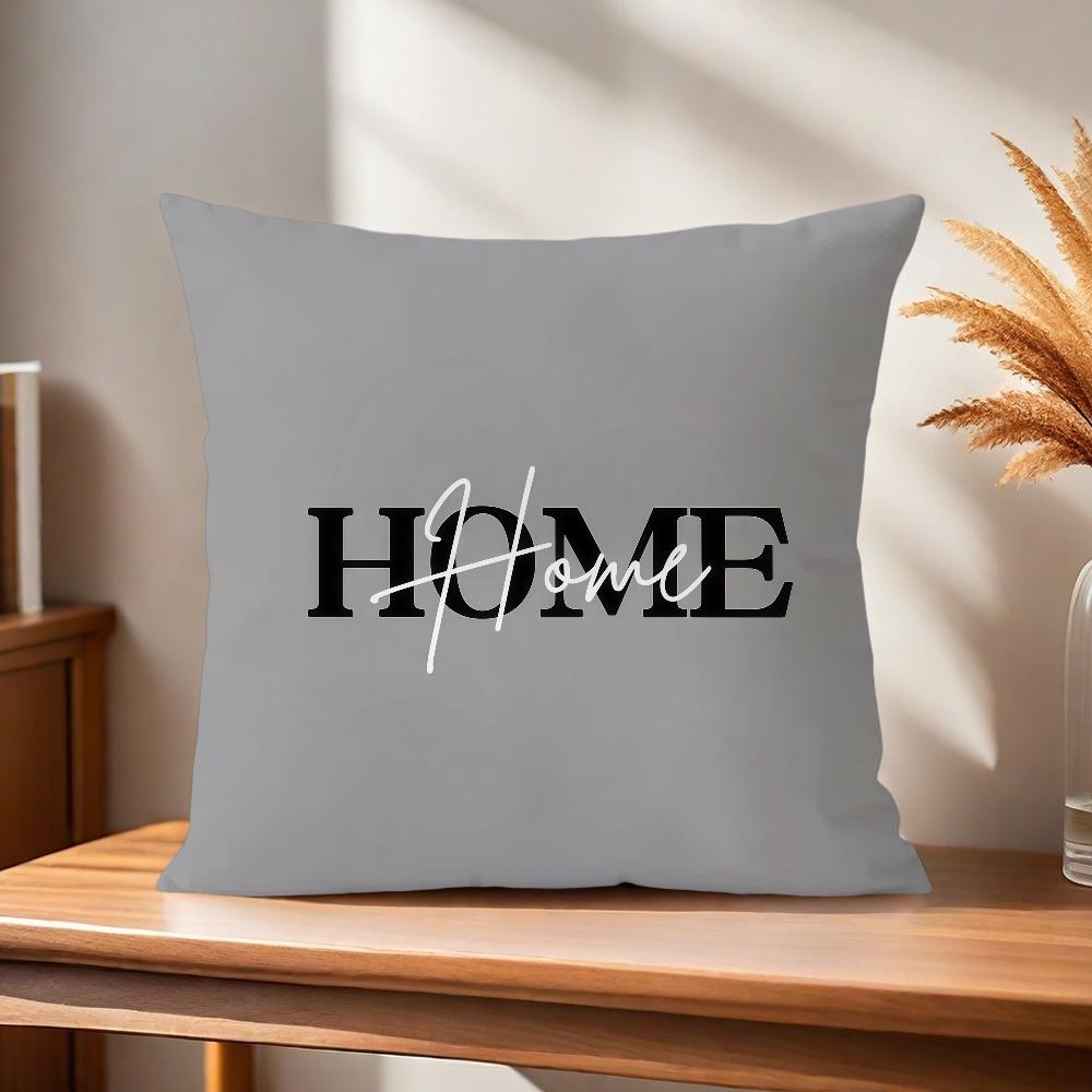 Flower Pattern Comfortable soft Pillow Case White for Sofa Living love Room Home office Decor Gray geometry Protective Covers