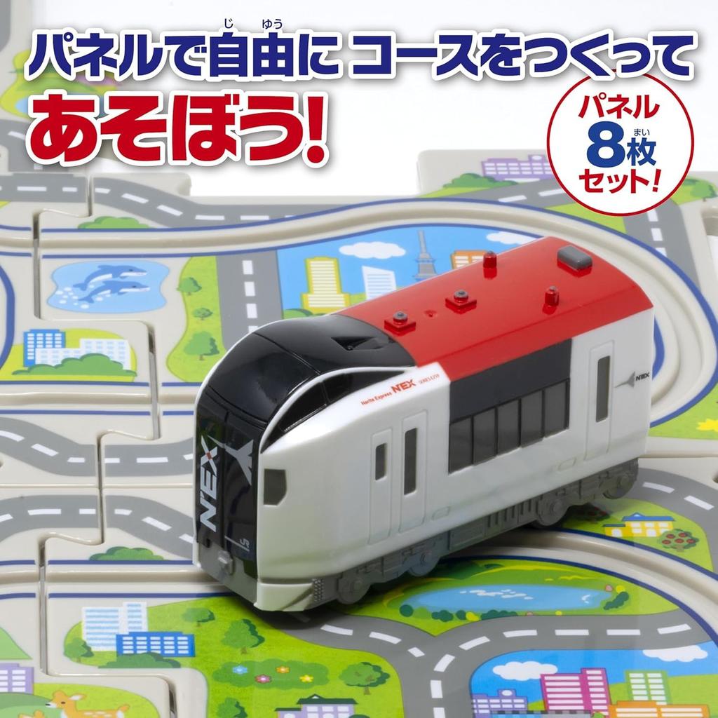 Masudaya Corporation Panel World Running Narita Express Toy Vehicle Train Ages 3 and up 480-1737
