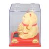 Lucky Cat Vivid Expression Plastic Cute Solar Fortune Cat with Waving Arm for Gift Decoration