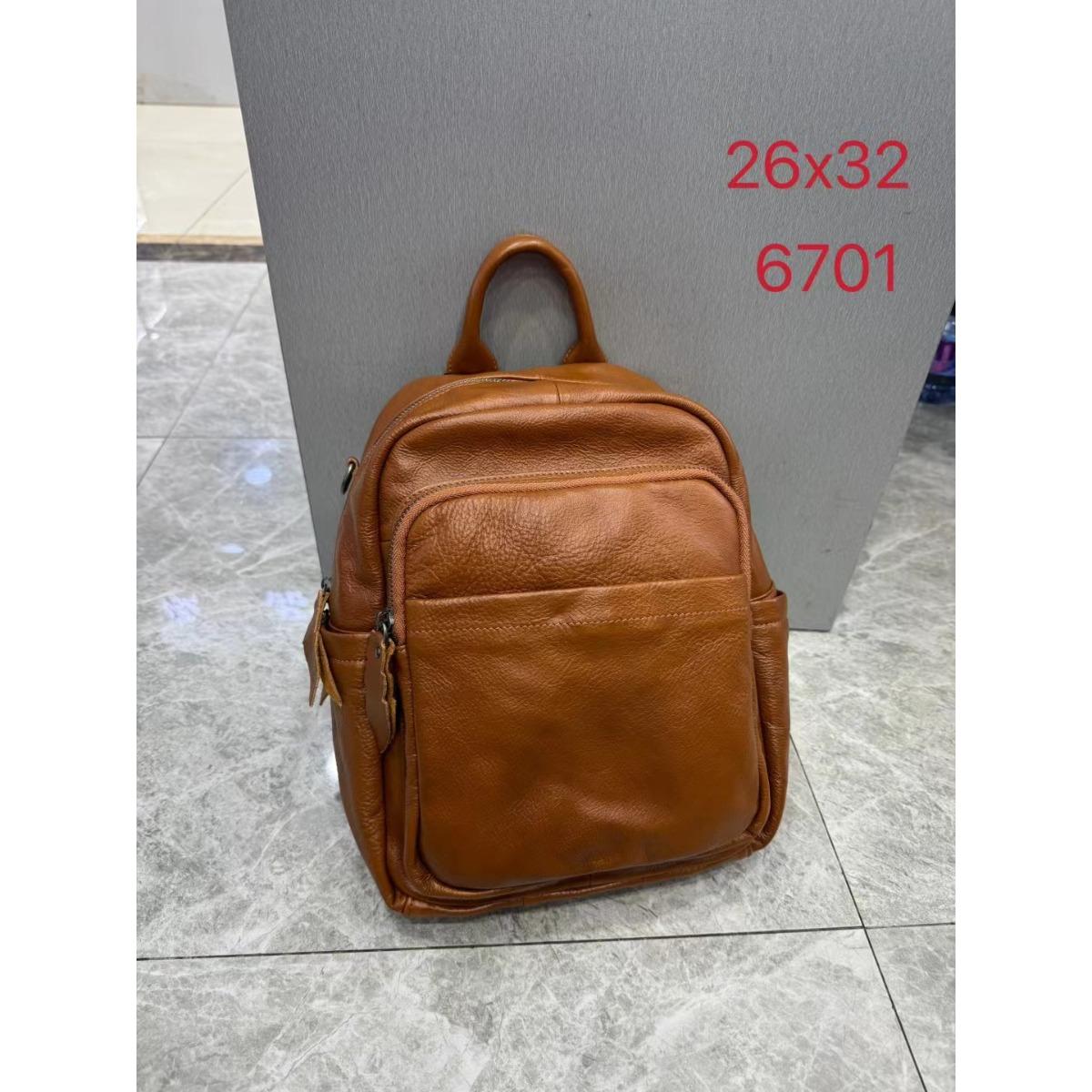 

Cross-border first-layer cowhide contrasting color handmade backpack large-capacity retro splicing women s backpack women s bag backpack 32*26*12CM