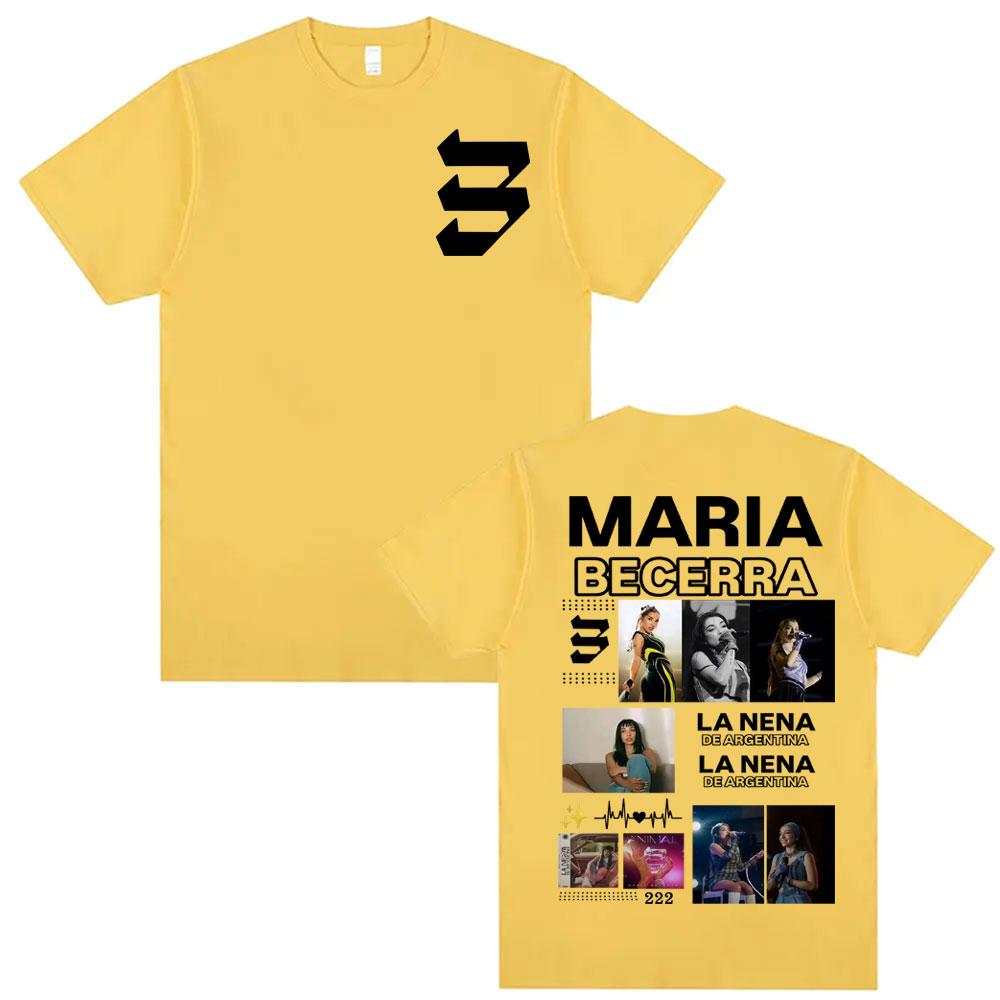 Singer Maria Becerra La Nena De Argentina Graphic T Shirts Men Women Clothing T Shirt 100 Cotton 90s Summer Tshirt Streetwear