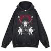 Hot Anime Chainsaw Man Hayakawa Aki Print Hooded Men Casual Oversized Hoodies Manga Washed Streetwear Harajuku Cotton Sweatshirt
