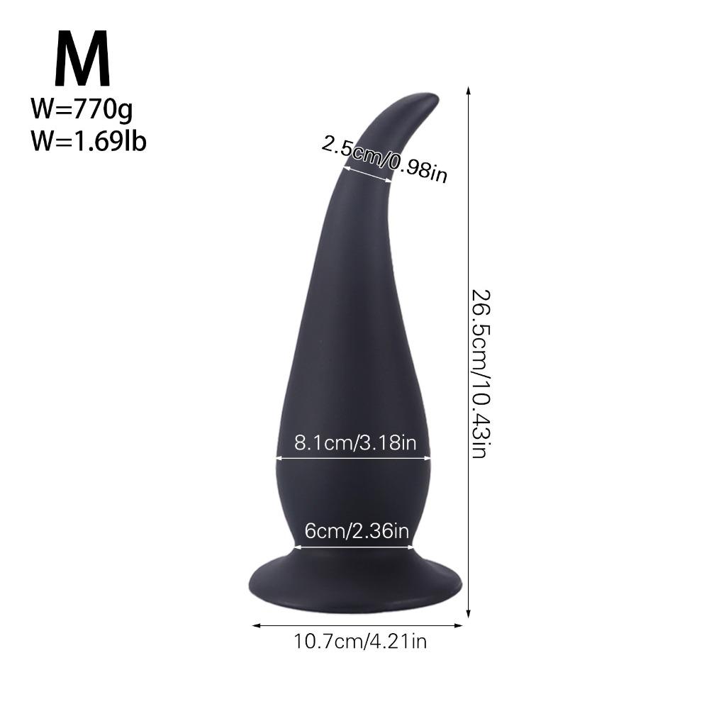 Extra Large Thick Tail Butt Plug - Silicone Anal Expansion Toy for Men & Women, Adult Sex Toy