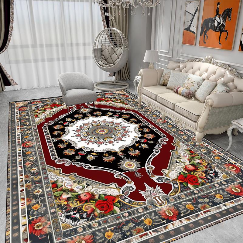 Luxury Style Large Area Persia Carpet Living Room American Style Decoration Home Sofa Area Rugs for Bedroom Soft Floor Mat