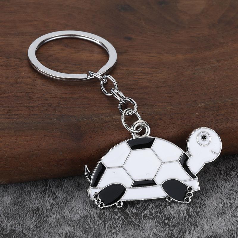 Cute Cartoon Turtle Enamel Keychains Bright Color Design Sturdy Metal Ring For Bag Decor Key Storage Gifts For Turtle Fans