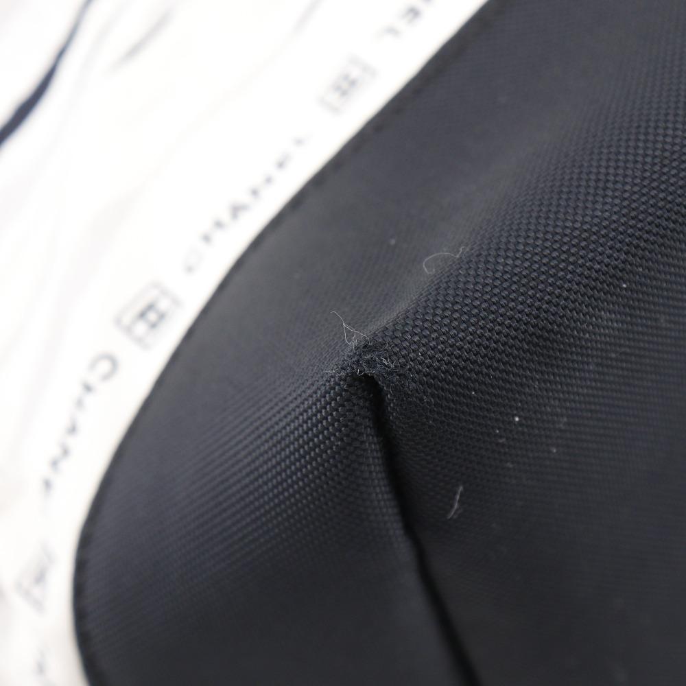 Chanel High Summer Handbag Sports Line Black Nylon Women Used