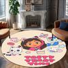 1pc Gaby's Bubble House1 Design Printed Area Round Carpet for Bedroom Living Room Home Decor Rugs Mat Non Slip Mat Rug for Bedside