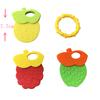 Fruit Shape Baby Silicone Teeth Glue Molar Tooth Fixing Device Rattle Teeth Glue for Infant Dental Development